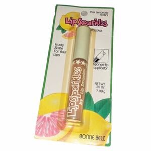 VTG Y2K Bonne Bell Lip Smacker Sparkler Pink Lemonade Sponge on Lip Gloss